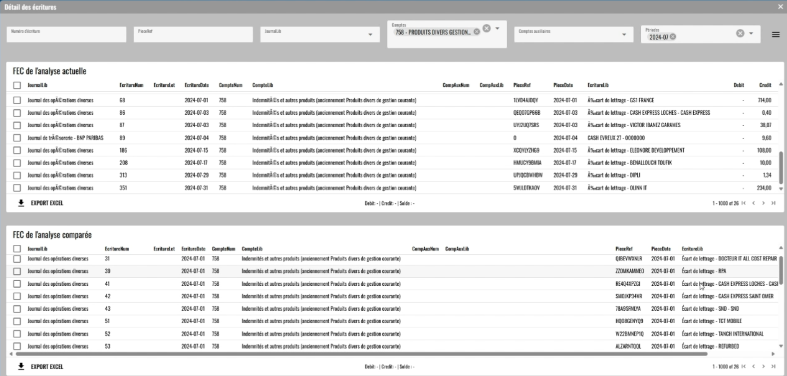 𝗡𝗼𝘂𝘃𝗲𝗹𝗹𝗲 𝗳𝗼𝗻𝗰𝘁𝗶𝗼𝗻𝗻𝗮𝗹𝗶𝘁𝗲́ 𝗘-𝗖𝗹𝗶𝗱 : comparez désormais deux intégrations du FEC sur une même période !